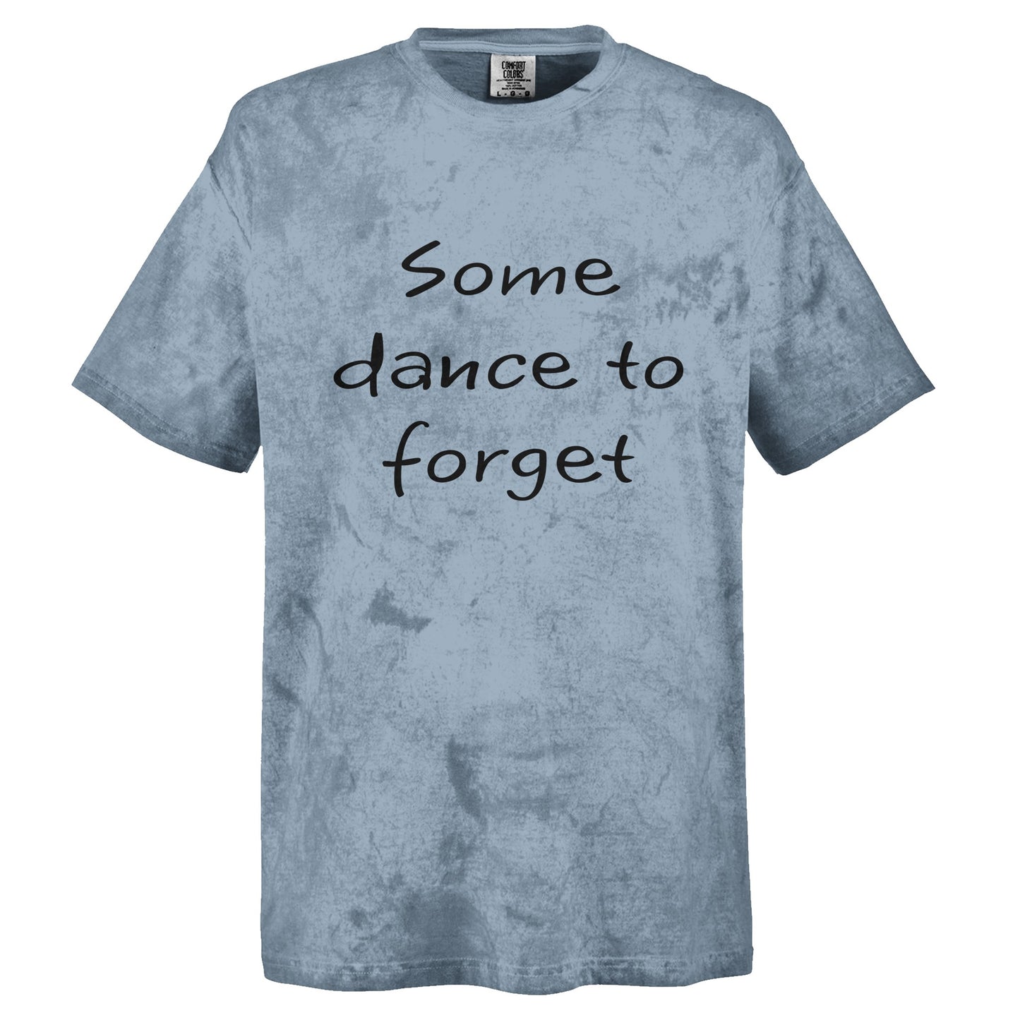 Some Dance to Forget Unisex Tie-Dye Crewneck in Ocean Color