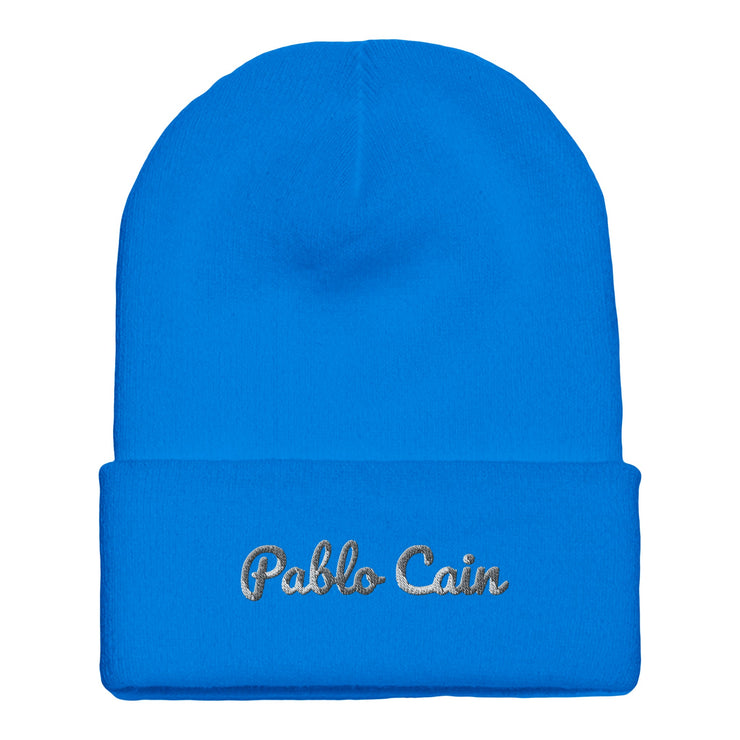 Pablo Cain embroidered cuffed beanie