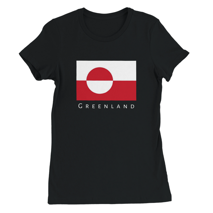 Greenland flag women's tops