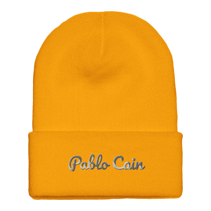 Pablo Cain embroidered cuffed beanie