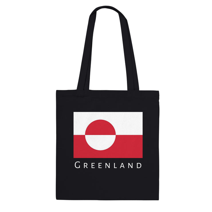 Greenland flag hand bag