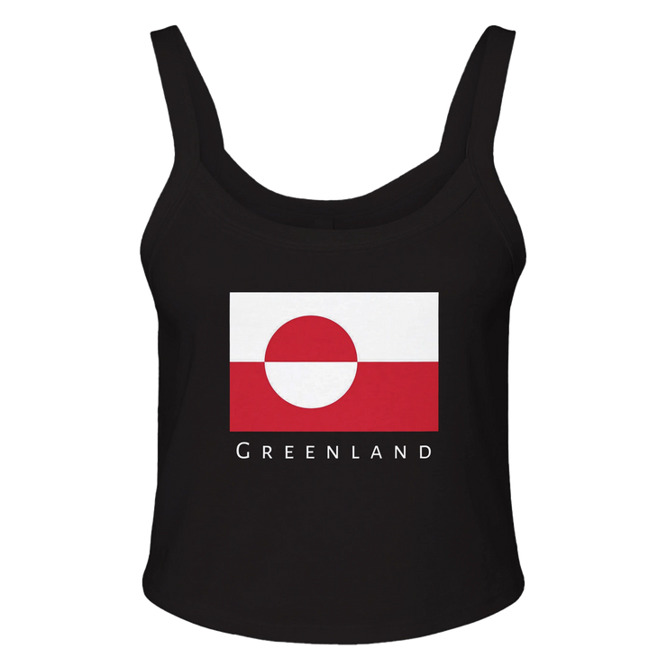 Greenland flag women's tops