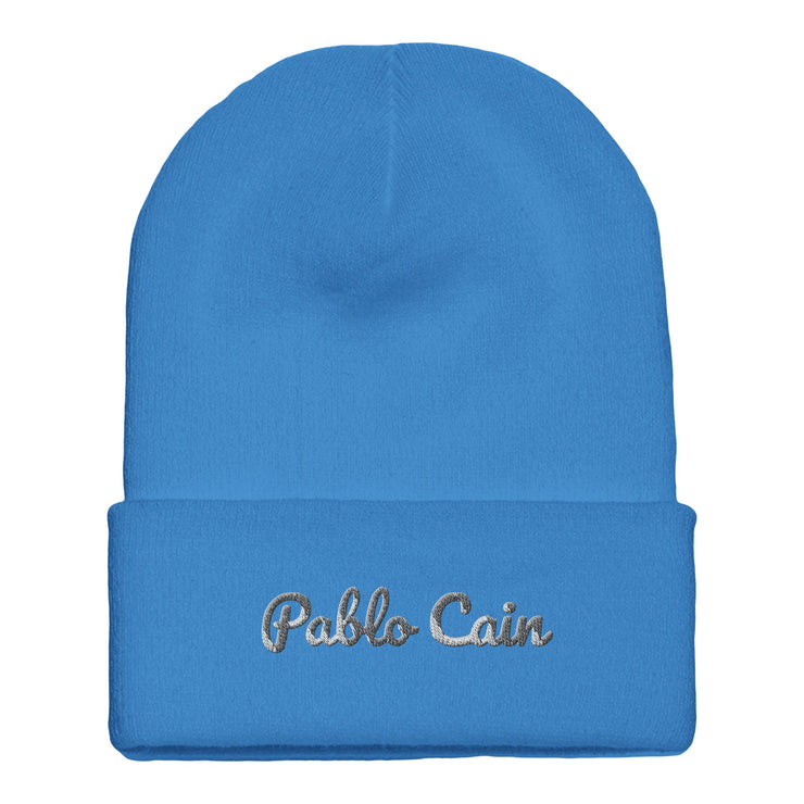 Pablo Cain embroidered cuffed beanie