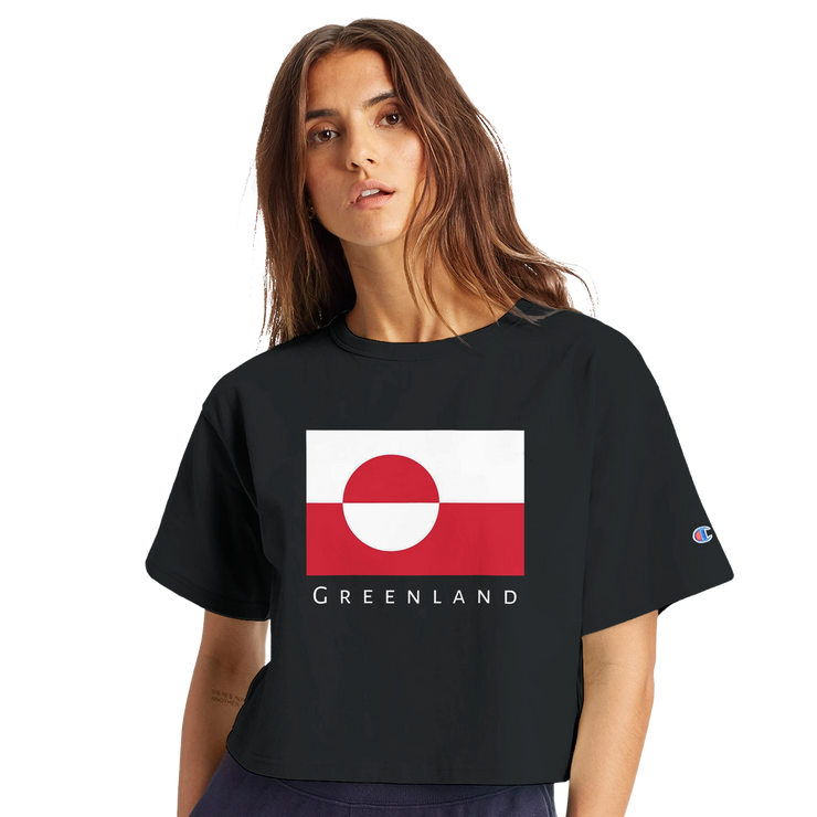 Greenland flag women's tops