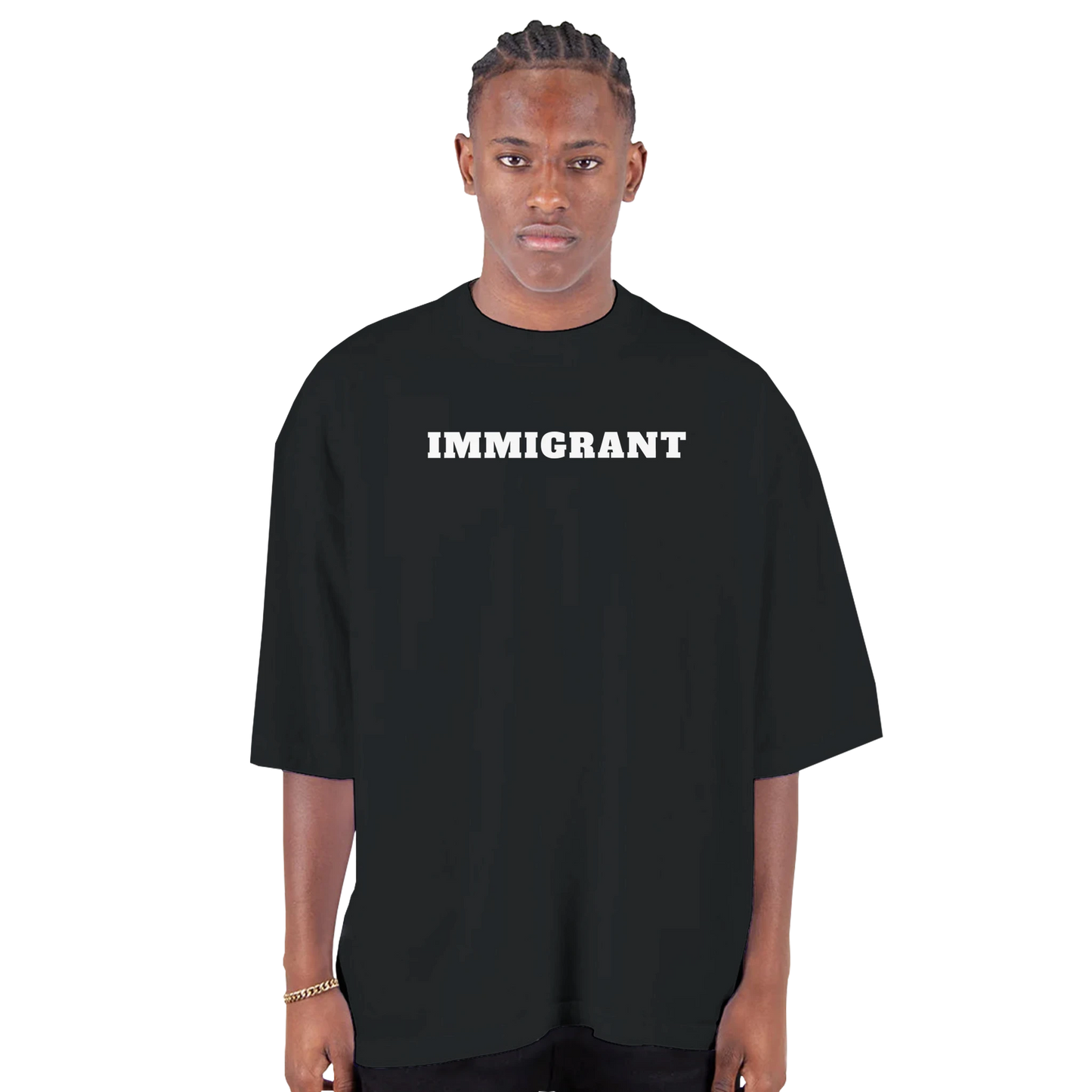 Immigrant Mens Drop Shoulder Crewneck