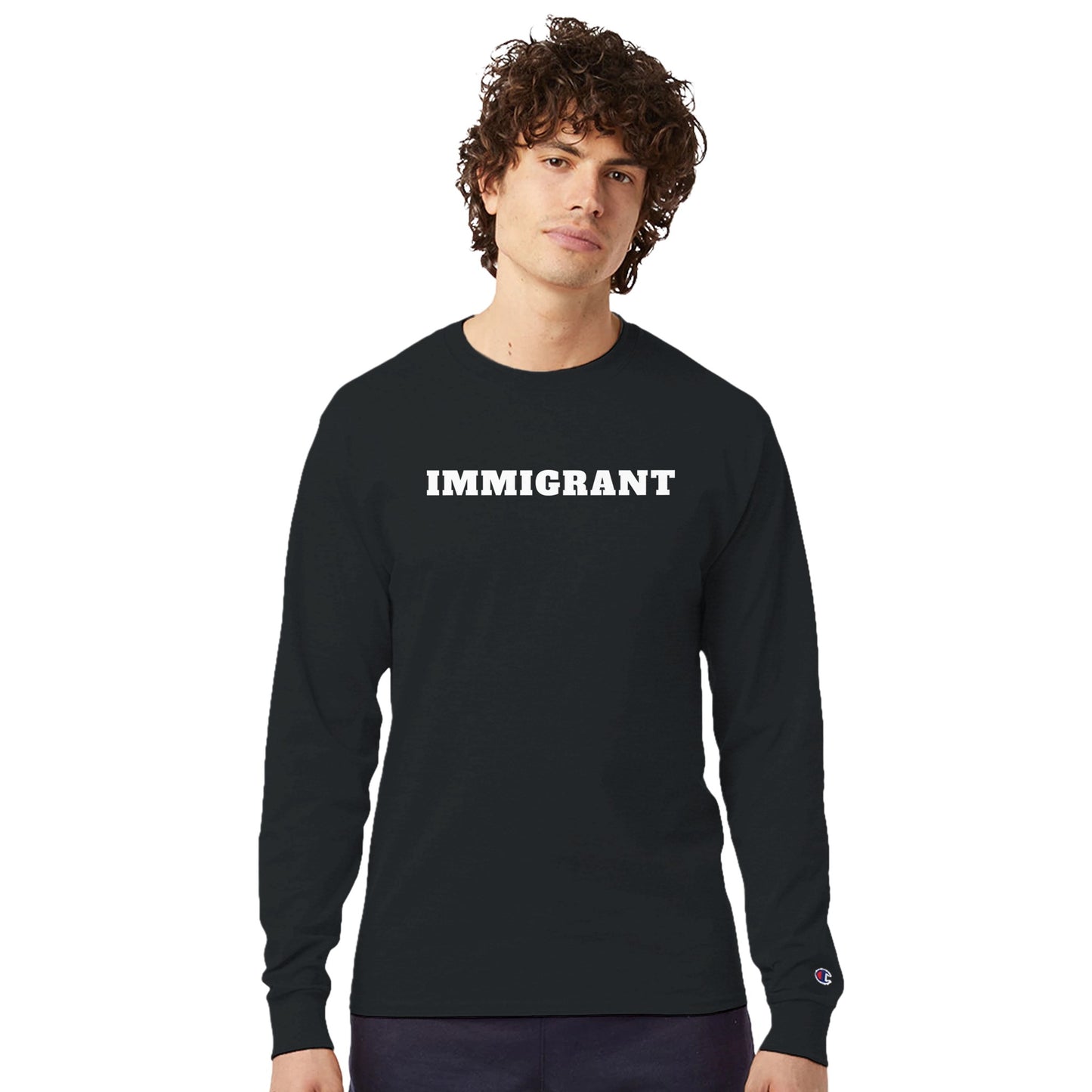 Immigrant Mens Longsleeve Shirt by Champion