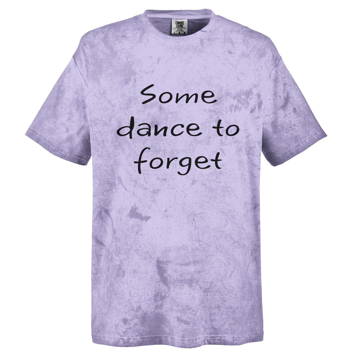 Some Dance to Forget Unisex Tie-Dye Crewneck in Amethyst Color