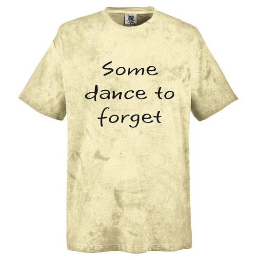 Some Dance to Forget Unisex Tie-Dye Crewneck in Citrine Color