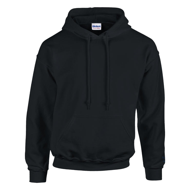 embroidered black hoodie