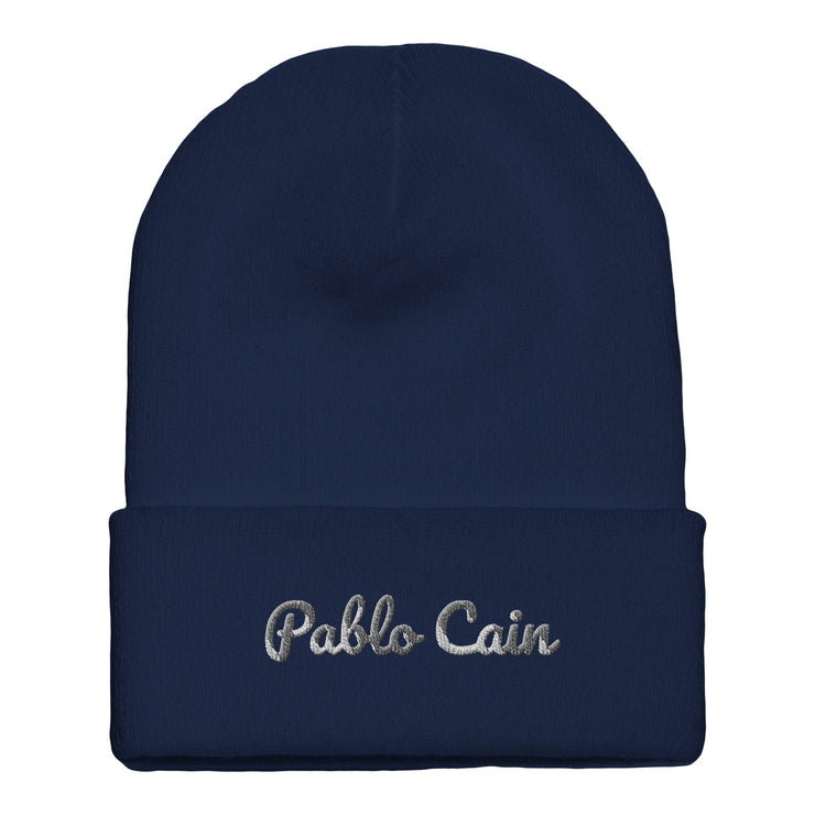 Pablo Cain embroidered cuffed beanie