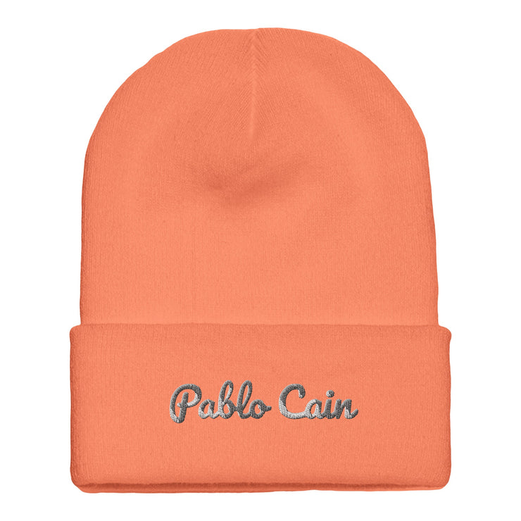 Pablo Cain embroidered cuffed beanie