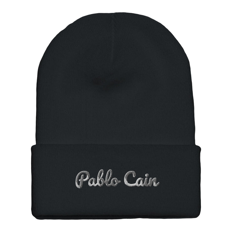 Pablo Cain embroidered cuffed beanie